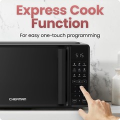 Chefman Countertop Microwave Oven 0.7 Cu. Ft. 700 Watts 10 Power Levels 6