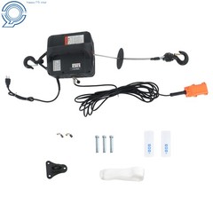 3in1 1100Lbs Electric Hoist Winch Crane Wired and Wireless Remote Control