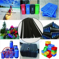 DIYDIYSHOP 40 Pcs 16″ Black HDPE Plastic Welding Rod