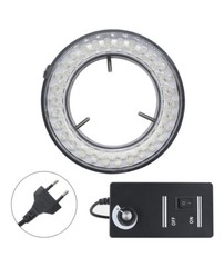 60 LED Purple UV Light Source Microscope Ring Light Lamp Illuminator 110V-240V