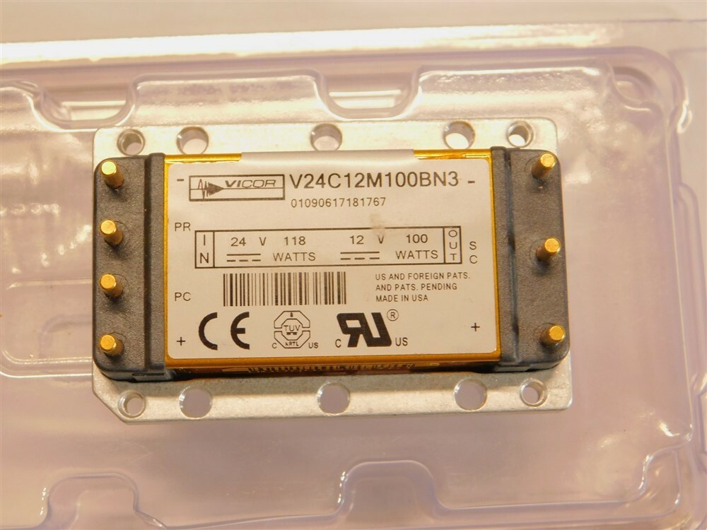 Vicor V24C12M100BN3 24V (18-36VDC) 118W In, 12V 100W Out Micro DC/DC Converter