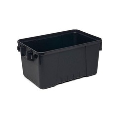 Plano Storage Box 14 Gal Plastic Heavy Duty Black Stackable Lockable Tote