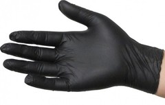 PITBULL Black Nitrile Gloves, 6 mil, Powder Free, Case of 1000 Size M MEDIUM