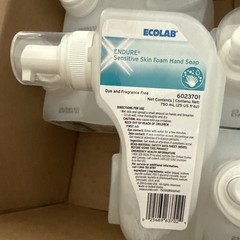 Ecolab Endure Sensitive Skin Foam Hand Soap 25 Oz Set of 6 Scent & Dye Free
