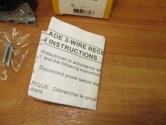 Hubbell HBL7962 *NEW* Receptacle Single Straight Blade 50A NEMA 10-50R 125/250V
