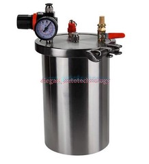 1x NEW Stainless steel Dispenser pressure tank Dispensing storage bucket 1L