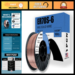 MIG Welding Wire ER70S-6 .030″ 10lb Spool – Low Splatter Mild Steel Wire for All