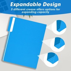 File Folder, 150 Pack 1/3 Cut Tab Colored File Folders, File Folder Letter Si…