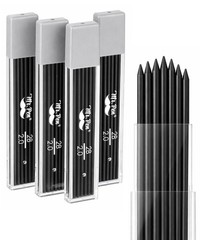 Mr. Pen- 2.0 mm Lead Refills, 48 Pack (12 per Tube), Black, 90 2 mm, Black