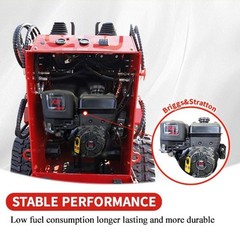 New 1830lbs Mini Skid Steer Loader Gas EPA B&S Engine 13.5HP Power with Track