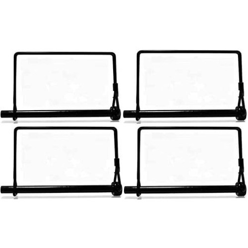 4 Pack 1/4 x 4 Inch Trailer Hitch Pin Black Heavy Duty Steel Size: 1/4×4 inch