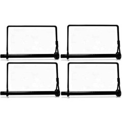 4 Pack 1/4 x 4 Inch Trailer Hitch Pin Black Heavy Duty Steel Size: 1/4×4 inch