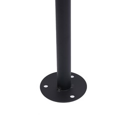 Wall Mounted Clothes Rack Clothing Racks For Hanging Clothes Closet Rod Black