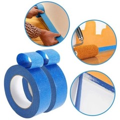 3 Rolls Blue Painter’s Tape 2 Inch x 60 Yards 5.5 Mil Masking Tape Clean Removal