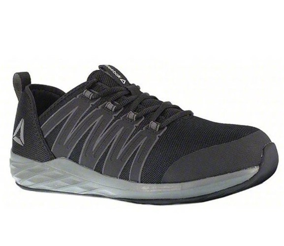 Reebok Men’s ASTRORIDE Steel Toe Athletic Work Shoes SzM7.5W9.5 NEW RB2211 BLACK