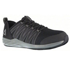 Reebok Men’s ASTRORIDE Steel Toe Athletic Work Shoes SzM7.5W9.5 NEW RB2211 BLACK