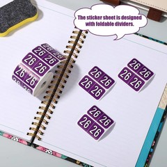 500Pcs 2026 Year Stickers, 3/4X1-1/2 Inch File Folder Labels 26 Year Colored Sel