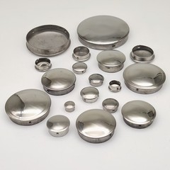 Round 304 Stainless Steel Blanking End Caps Tube Pipe Inserts Plug Bung 9-114mm