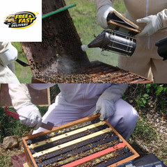 Bee Smoker Kit, Bee Smoker for Beekeeping Included Bee Hive Smoker with 54Pcs Be