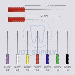 Dental Barbed Broach 10 Pcs Mix 21mm 25mm Endo Nerve Extirpation Pulp Removal