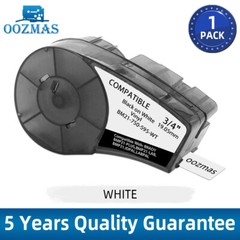 For Brady BMP21-PLUS M21-750-595-WT M21-750-499 Label Cartridge Black/White 3/4″