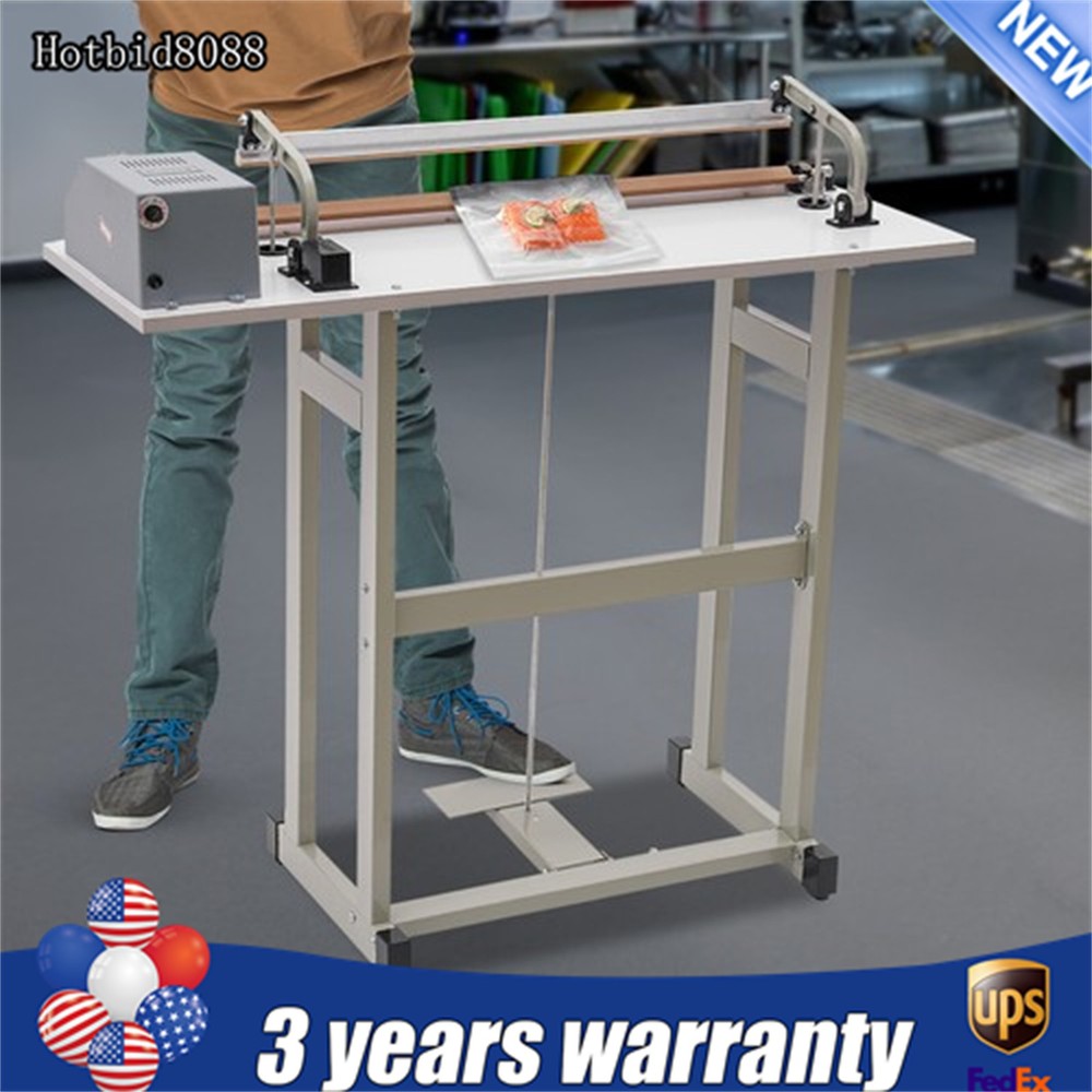 22.83″ Foot Pedal Impulse Sealer heat sealing machine,Plastic Bag sealer AC110V