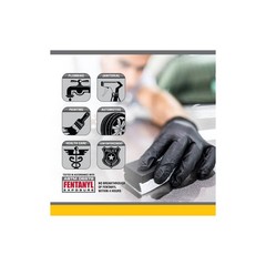 SAS 66519 Raven Exam Grade Nitrile Disposable Gloves, 7 mil, XL, 100 Pack