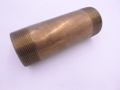 Lead Free Red Brass Pipe Nipple 2″ x 6″