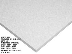WHITE ABS PLASTIC SHEET 1/8″ X 12″ X 24″ VACUUM FORMING RC BODY HOBBY