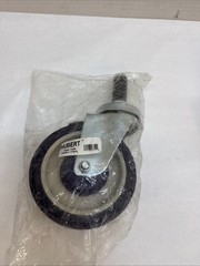 HUBERT Blue Polyurethane Expandable Rubber Stem Caster – 5″Dia