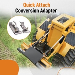 1 Pair Skid Steer Quick Tach Brackets Conversion Adapter For Latch Box Weld On