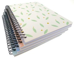 4 Pack A5 Spiral Notebook Journal,Wirebound 210 x 145millimeters, multicolor