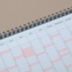 MARK’S 2026 Monthly B5 Calendar Notebook, Purple