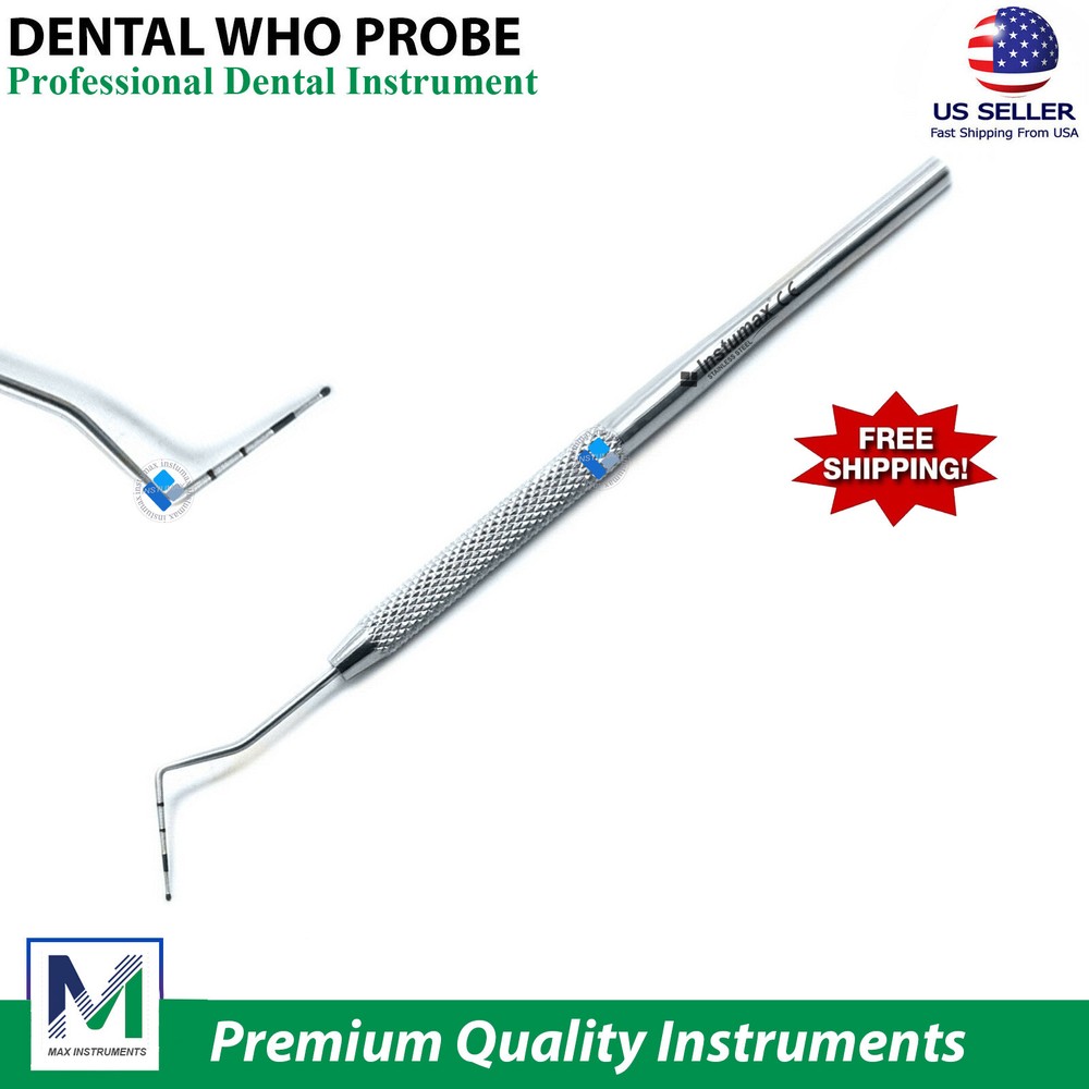 Dental Who Probe With Ball Tip Pocket Depth Measurements Periodontal Diagnostic