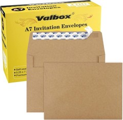 Self Seal A7 Envelopes 5×7 Inches 100 Pack