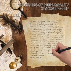 70PCS Vintage Paper 8.5 x 11 in Parchment paper for Writing Letter writing Paper