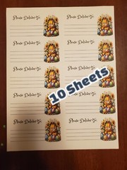 10 Sheets please deliver to address shipping labels (PDT) pen pal, mail