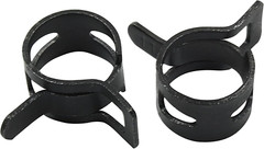 40 Pcs 7/16 Inch ID Spring Band Type Clamps, 11Mm Fuel Hose Clamps Fasteners, Bl