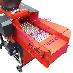 4-Blade Grass Straw Cutting&Silk Kneading Integrated Machine Conveyor Inlet 220V