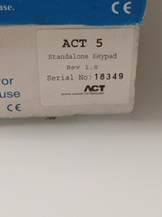Lot Of 2 – ACT5 Stand Alone Digital Keypad Indoor/Outdoor Act 5 PLEASE READ