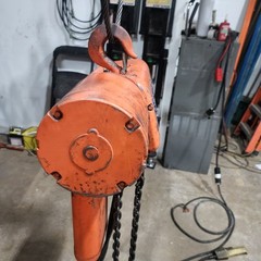 Duff Lynx 2 Ton Electric Chain Hoist 20 Foot Lift 8FPM 230/460v 4000lbs