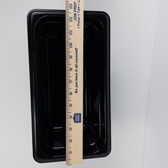 Vigor 1/3 Size Polycarbonate 6″ Deep Black 5.6 Qt Food Storage Pan 247FP136