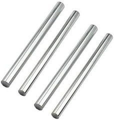 4PCS Pure Zinc Rod 100Mm X 10Mm, High Pure Zinc Rods, High Purity 99.995%, Leng