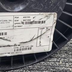 Zeus 228166 3.41 lbs ECRFE Drawn Fiber Spool HALAR