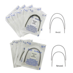 Dental Orthodontic Arch wire Ligature Ties Niti Elastic Ovoid Form Rubber Bands