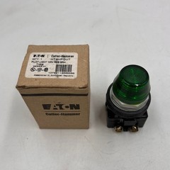 PILOT LIGHT GREEN EATON CORPORATION HT8HFGV7 / HT8HFGV7 (NEW IN BOX) 120V T1609