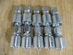 10 Pack Genuine Parker Hydraulic Hose Fittings 10643-8-8 1/2″ FJIC STRAIGHT