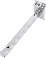 Zeonhak 10 Pc 10 Inch Silver Slatwall Shelf Brackets Heavy Duty Metal