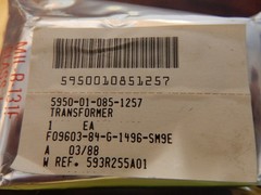 *1 PIECE* – PN# 593R255A01 – TRANSFORMER – NSN: 5950-01-085-1257