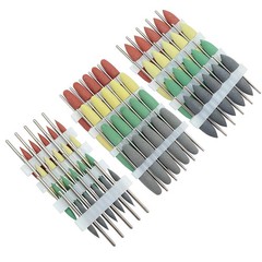 50 Pcs Dental Lab Silicone Rubber Polishers Diamond Polishing Burs Shank 2.35mm